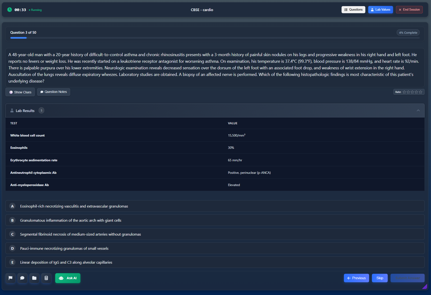 Practice question page